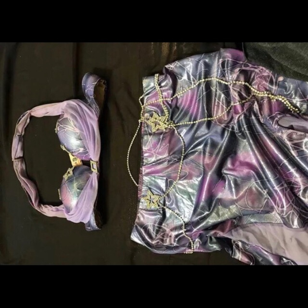 2 piece belly dance costume handmade in Finland